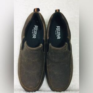 Red Head Brand Co. Men's Outdoor Boots Waterproof  Sz 8.5 Brown Slip Ons